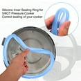 thumbnail image 4 of Uxcell Silicone Inner Sealing Ring Pressure Cooker Accessories for Pressure Cooker 5/6QT, 2 Pcs White, 4 of 5