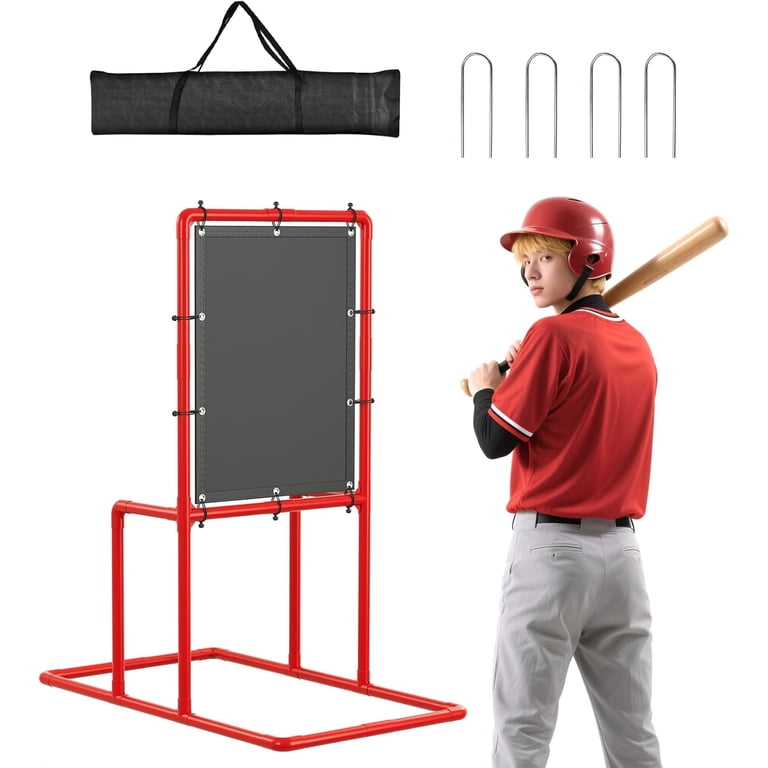 Baseball Strike Zone Target – Portable, Adjustable Height Metal Frame, For Wiffle Ball & Blitzball Practice