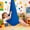 Royal Blue, variant on 9.19*4.92ft Nylon Hanging Swing 360° Spinning And Swaying Load-bearing 440.92lbs Fruit Green