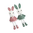 thumbnail image 1 of kurtrusly Handmade Crochet Kit for Beginner Cute Rabbits All in Learn to Crochet Pink and Green, 1 of 6