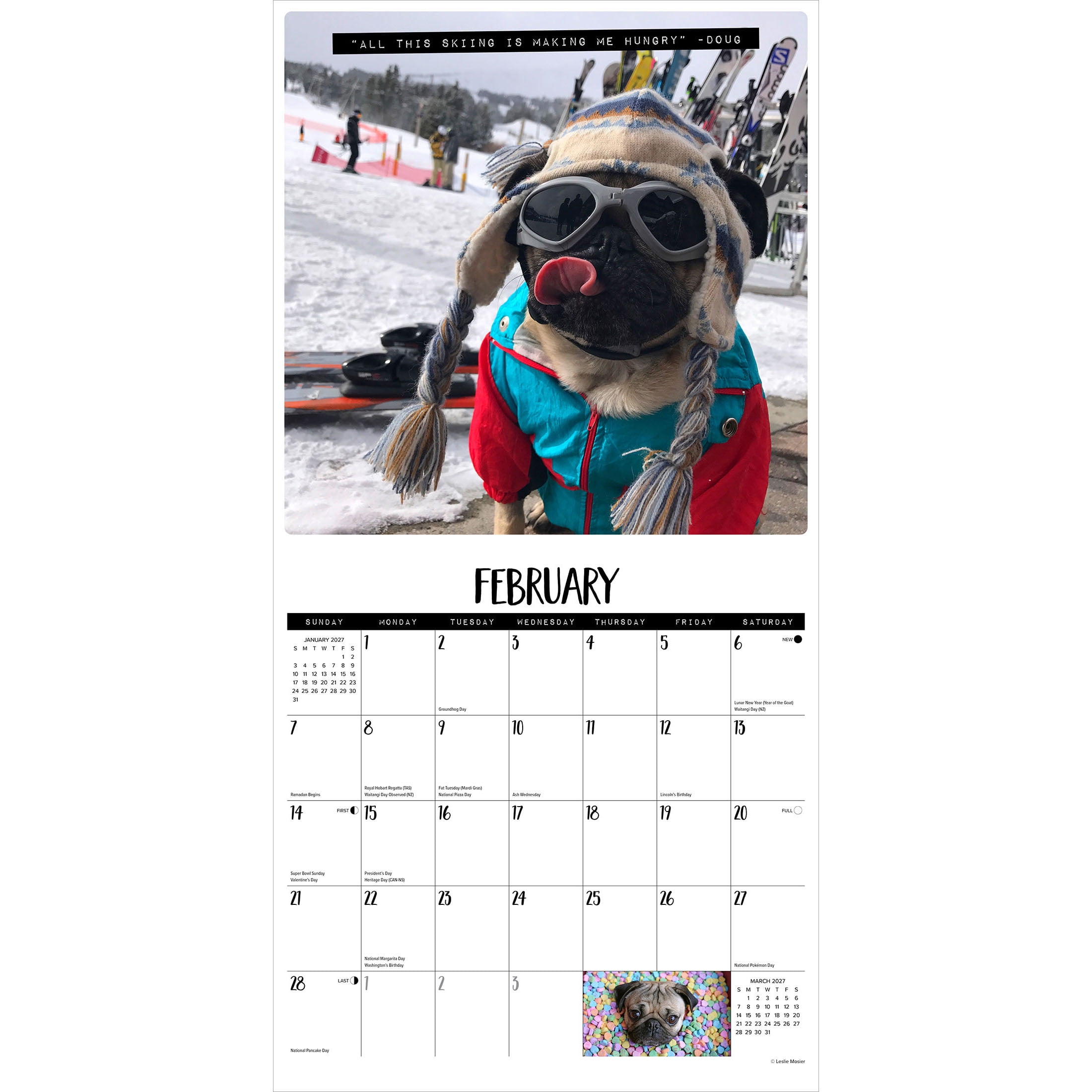 Doug the Pug & Dory 2027 Square WILLOW CREEK