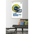 thumbnail image 2 of NFL Los Angeles Rams - Drip Helmet 20 Wall Poster with Wooden Magnetic Frame, 22.375" x 34", 2 of 3