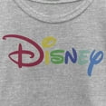 thumbnail image 2 of Girl's Disney Classic Multicolored Logo Graphic Tee Athletic Heather Small, 2 of 5