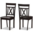 thumbnail image 3 of Baxton Studio Rosie 5 Piece Dining Set in Dark Brown, 3 of 7