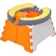 thumbnail image 1 of Orinal de viaje portátil para niños pequeños: 30 bolsas de almacenamiento, orinal de viaje plegable para niños pequeños y niños, para interiores y exteriores, 1 of 5