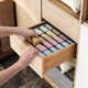 thumbnail image 3 of Pack of 2 Foldable Non-Woven Drawer Organizer for Underwear, Bras, Socks Compartment Storage Box Space Saving, Socks Storage, 3 of 5