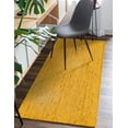 thumbnail image 2 of Beautiful Indian Handmade Braided Pure Yellow Jute Area Rug Size - 2.6 x 16 Feet (79 cm x 488 cm), 2 of 5