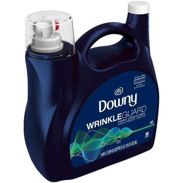 Downy WrinkleGuard Liquid Fabric Softener and Conditioner, Fresh, 115