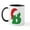 White/Black Inside, variant on CafePress - Christmas Letter B Alphabet Mug - 11 oz Ceramic Mug - Novelty Coffee Tea Cup