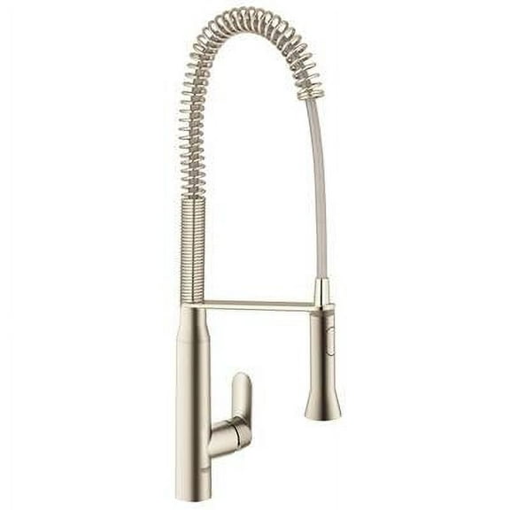 Grohe 32951DC0 K7 Semi-Pro Single-Handle Pull-Out Kitchen Faucet: Super Steel