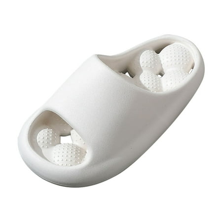 

Gzea Women Slippers For Home Women Slippers Fashion Trend Massage Ball Slippers Bathroom Leakage Quick Drying Comfortable Slippers White 36