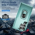 thumbnail image 4 of Decase for Samsung Galaxy S25 Ultra Case,Shockproof Protection,Rotating Ring Stand,Magnetic Car Mount Compatible, Scratch-Resistant, Dual Layer Hard PC + TPU Cover,F, 4 of 9