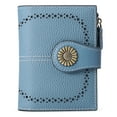 thumbnail image 3 of (2 pack) Sendefn Small Women Wallet Genuine Leather Bifold Purse RFID Blocking Card Holder, 3 of 8