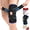 BLACK-BLUE, variant on HLTHZONE Adjustable Knee Brace with Side Stabilizers, Compression Knee Support for Meniscus Tear, Arthritis, ACL LCL Injury & Knee Pain Relief for Men & Women, Size L