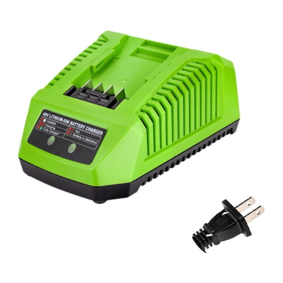 Cargador Recargador Práctico Compacto 40V con Puerto USB Equipo de Carga Dispositivo de Recarga para Mesa de Taller