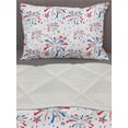 thumbnail image 3 of 4th of July Comforter & Sham Bedding Set, American Festivities with Freedom and Liberty Themes Summer Celebrations, 3 pcs Duvet Set Microfiber Filling Quilt, 5 Sizes, Red White Blue, by Ambesonne, 3 of 4