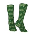 thumbnail image 3 of Goofa Christmas (2) Printed Men's Crew Socks, Soft Durable Breathable Moisture-Wicking with Odor Control Cotton socks, 3 of 9