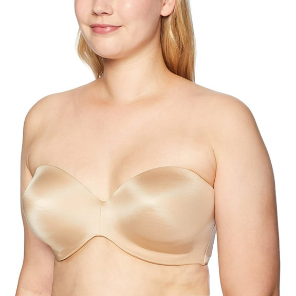 CURVY COUTURE Bombshell Nude Smooth Multi-Way Uplift Bra, US 40D, UK 40D, NWOT