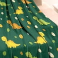 thumbnail image 3 of Green Cartoon Dinosaurs Eggs Pattern Blanket,Comfortable Soft Flannel Throw Blanket,All Season,Warm Lightweight Blankets for Sofa Bed Couch Living Room Chair,30"x40", 3 of 4