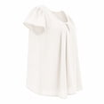 thumbnail image 4 of Blusa George para Mujer, Manga Corta Blanco Talla M, 4 of 4
