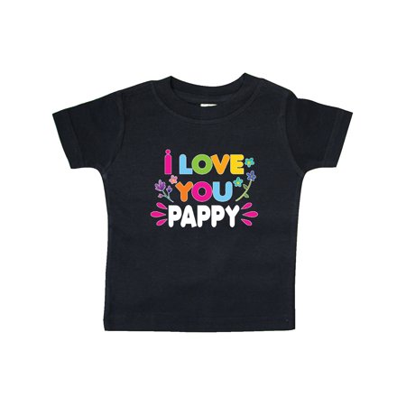 

Inktastic I Love You Pappy with Flowers Gift Baby Girl T-Shirt