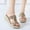 Gold, variant on Floenr Womens Sandals Flip Flops for Women,Women Ladies Platform Bohemian Style Wedges Causal Shoes Slippers Sandals