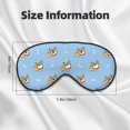 thumbnail image 5 of Naloa Cute Cartoon Corgi Print Sleep Mask for Sleeper, Light Blocking Sleeping Eye Mask for Women Men, Eye Shade with Adjustable Strap for Travel, Nap,Meditation, 5 of 7