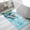 Blue, variant on Beach Surfboard Bathroom Rugs Non Slip Washable Bath Mat Absorbent Front Door Mat Summer Sea Surfing Tropical Botanical Tree Indoor Doormat for Kitchen Entryway Shower Decor Accessories 15.7"x23.6"