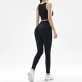 thumbnail image 5 of Traje de fitness para mujer, traje de yoga, ejercicio, sujetador de yoga, pantalones ajustados de cintura alta, traje para correr de secado rápido, 5 of 5