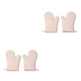 thumbnail image 4 of pitrice 1 Pair Microwave Glove BBQ Oven Resistant Kitchen Mittens Pink 2Set, 4 of 6