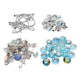 thumbnail image 3 of Kit de fabricación de pulseras exquisita pulsera básica colgante cuentas grandes cuentas de colores conjunto de fabricación de joyas DIY azul, 3 of 12