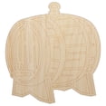 thumbnail image 1 of Serving Wine Wood Barrel Cask Wood Shape Unfinished Piece Cutout Craft DIY Projects - 4.70 Inch Size - 1/4 Inch Thick, 1 of 7