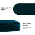 thumbnail image 3 of Velvet Armless Accent Chair Set of 2 Gold Metal Legs Modern Upholstered Single Sofa Side Chair Home Living Room Teal, 3 of 7