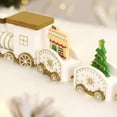 thumbnail image 2 of Tren de madera modelo encantador juguete lindo para la mesa del hogar 2023 regalos de Navidad blanco Hugtrwg Para estrenar, 2 of 3