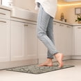 thumbnail image 4 of Jungle Printed Kitchen Mat 32" x 20" - Beige Leaves Design - Stylish & Durable - Ideal for Homeowners & Renters - Non Slip & Comfort Floor Mat, 4 of 5