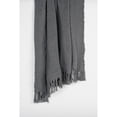 thumbnail image 3 of HomeRoots 519072 Grey Woven 100 Percent Cotton Throw Blanket, 3 of 4