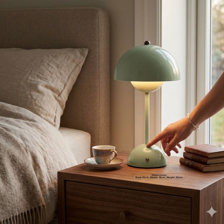 Anko Nico Port Lamp, Olive Metal