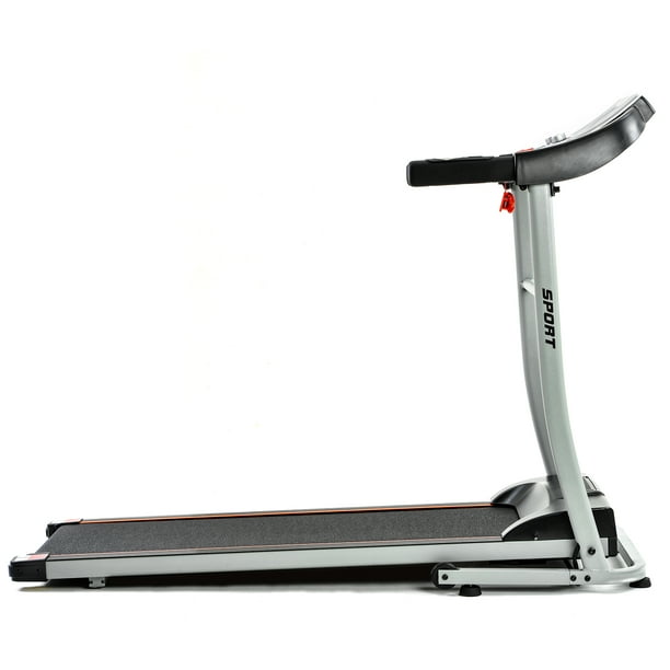 Folding Treadmills for Small Spaces, with Safety Lock and Moving Roller