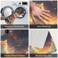 thumbnail image 3 of Sikiie Starry Sky Constellation Cat Print Flannel Anti-slip Floor Mat 16x24in, Thickened Dustproof Entrance Door Mat Floor Mat for Kitchen, Bathroom, Laundry Room, 3 of 7