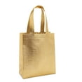 thumbnail image 4 of Non Woven Reusable Tote Bags, Metallic Gold Gift Bags with Handles (10x8 In, 20 Pack), 4 of 7