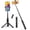 Black, variant on Selfie Stick Tripod, 3-in-1 Extendable Aluminum Phone Tripod with Detachable Bluetooth Remote, Compatible with iPhone 17/16/15/14/13/12/11/11 Pro/XS Max/XR and Samsung Smartphones, Blue