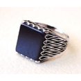 thumbnail image 3 of Black Onyx Ring, Oxidized Silver Jewelry, 925 Silver Ring, Father's Day, Flat Natural Black Onyx, December Birthstone Ring, Heavy Mens Ring, Spiritual Healing Gemstone, Christmas, Designer Mens Ring, 3 of 6