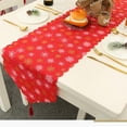 thumbnail image 3 of Cateissary Camino de de Navidad, manteles individuales cómodos resistentes al desgarro, mantel impreso decorativo, diseño de sala de estar, nuevo Kits de decoración para fiestas Inglés Impreso Cateissary HA068957-02, 3 of 6