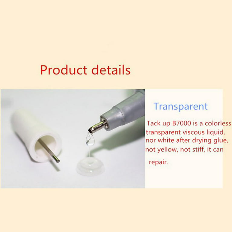 501pcs B7000 Clear Contact Phone Repair Adhesive Universal Glass Plastic  DIY Glue B-7000 With Precision Applicator Wholesale 3ml