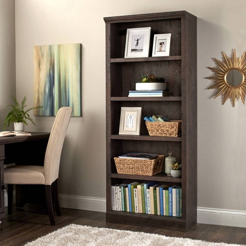 Shelf Bookcase Dark Oak, Better Homes Gardens 71 Crossmill 3 Shelf Bookcase With Doors