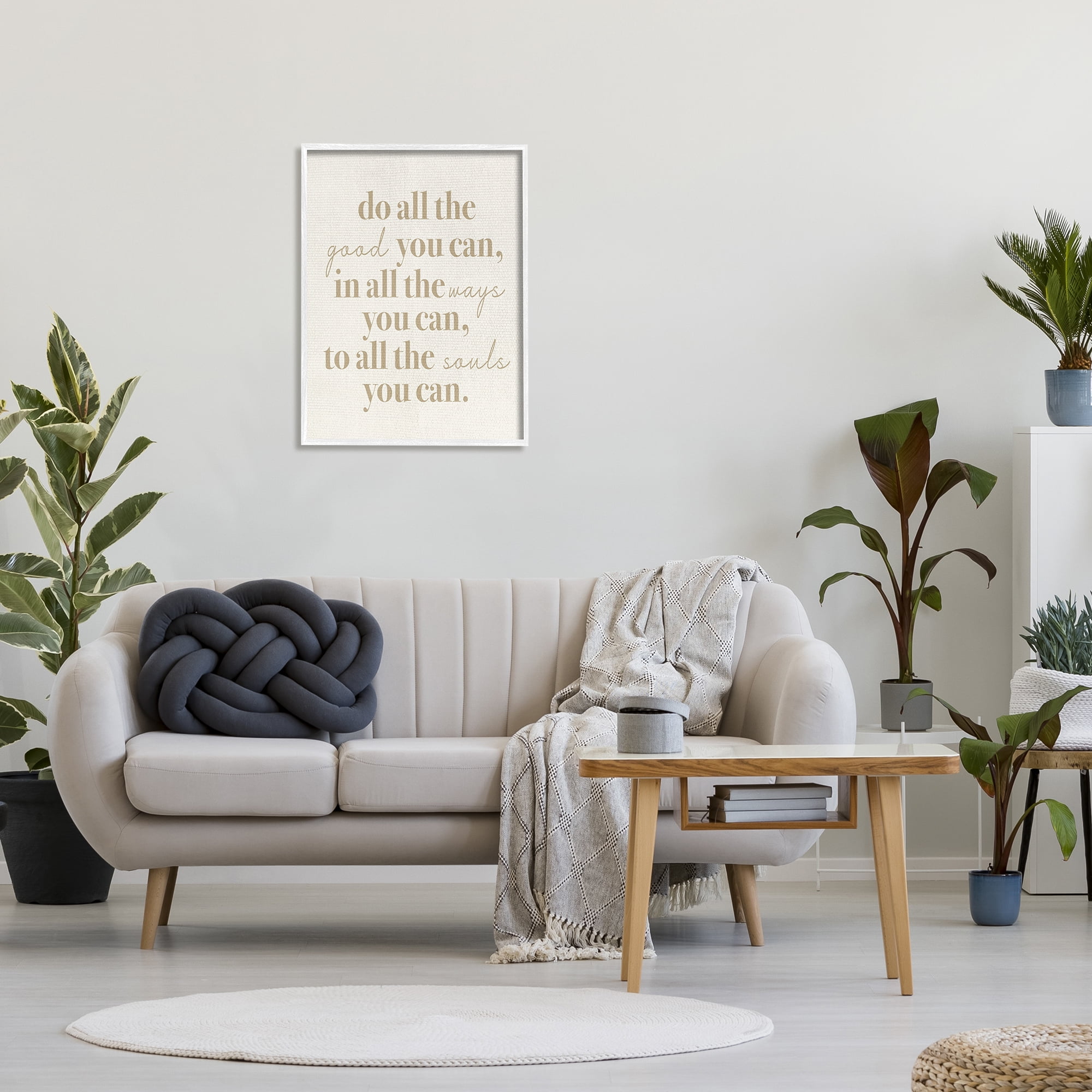 Stupell Industries Motivational Doing Good Phrase Inspirational Painting White Framed Art Print Wall Art, 24 x 30