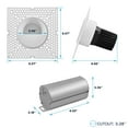thumbnail image 5 of LUXRITE 3" LED Trimless Spotlight with Wall Washer Trim 15W, 1100LM, 5CCT, Dimmable, 60, Push-n-Lock, CRI90, ETL White, 5 of 7