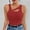 Wine, variant on Naittoop Womens Cut Out Front Asymmetrical Neck Rib Knit Sleeveless Tank Top Slim Fitted Y2K Sexy Basic Tee Shirt