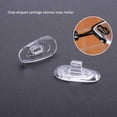 thumbnail image 2 of Minnieouse 5 pares de almohadillas de silicona para la nariz tornillo Push On transparente delgada elipse aire ligero herramienta de reparación compacta Lentes Tipo 2 5 pares Minnieouse YJ1098-02, 2 of 5