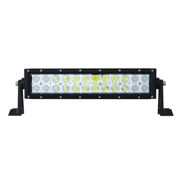 24 High Power 6480 Luman LED Dual Row 13-1/2" Flood/Spotlight Bar Truck RV